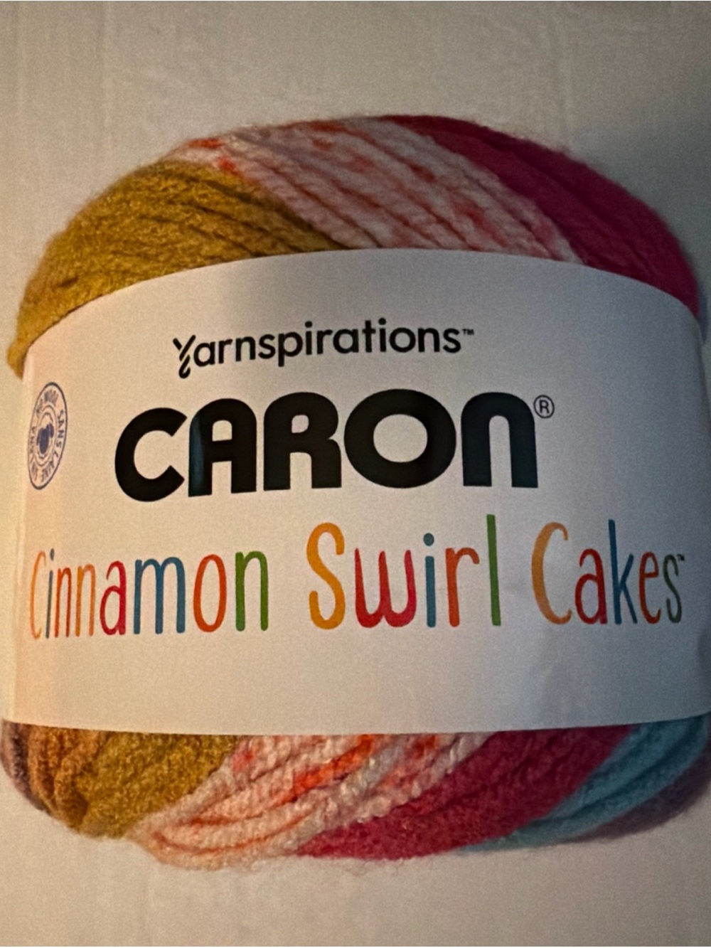 Caron Cinnamon Swirl Cakes Yarn BERRY TWIST New With Wrap Yarnspirations No Wool